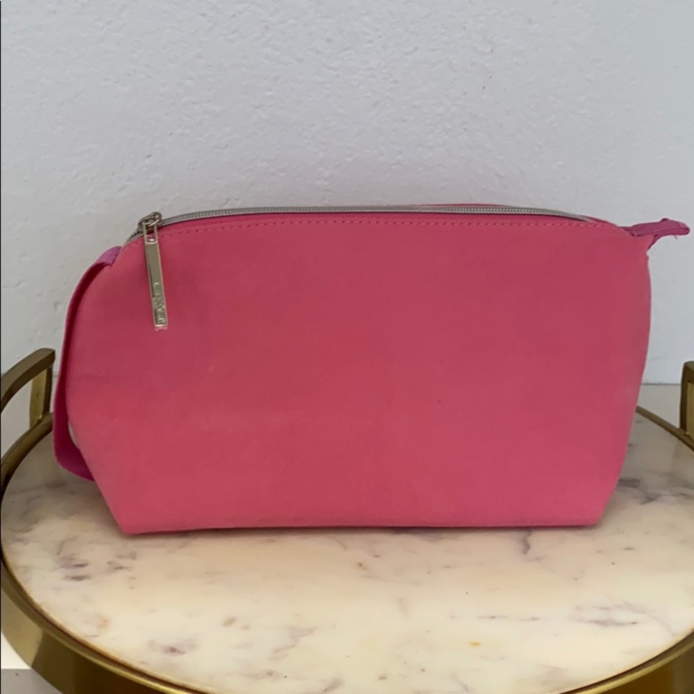 Lancome Pink makeup bag